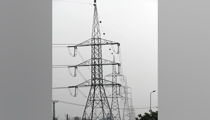 High voltage lines during a nationwide power outage in Rawalpindi can be seen in this image on January 23, 2023. — AFP