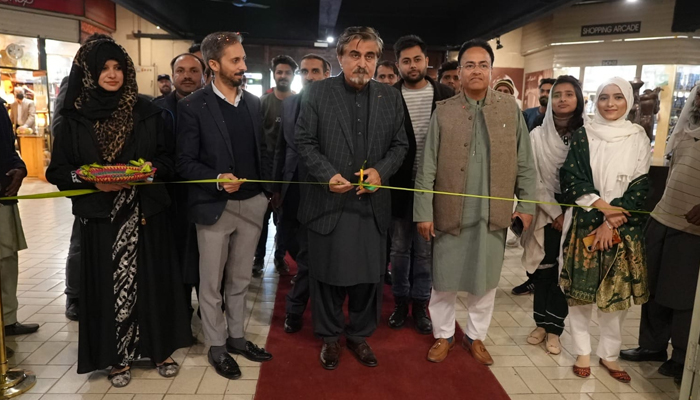 Caretaker Federal Minister for National Heritage and Culture Jamal Shah inaugurates 10-day long exhibition of photographs and books at Heritage Museum, Lok Virsa on December 18, 2023. — Facebook/Jamal Shah