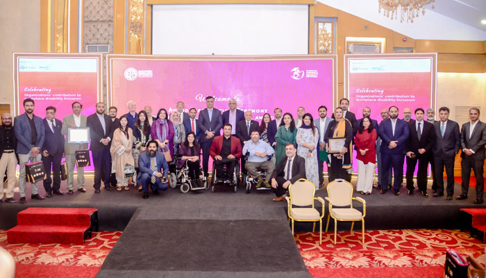The image released on Dec 19, 2023 shows a glimpse of the first Disability Inclusion Excellence Awards organized by the Employers Federation of Pakistan (EFP). — Facebook/EMPLOYERSFEDERATIONOFPAKISTAN