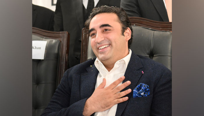 Chairman PPP Bilawal Bhutto Zardari addressing a Lahore High Court Bar event in connection with the Golden Jubilee celebrations of the 1973 Constitution on December 19, 2023. — Facebook/Pakistan Peoples Party - PPP