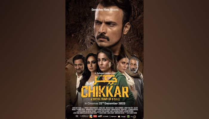 This image shows a poster of Dareechay Films production Chikkar on November 23, 2023. — Instagram/@mukhtarhoonmein