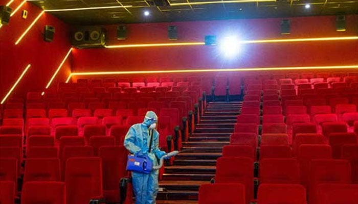 The undated image shows an inside view of a cinema. — DT