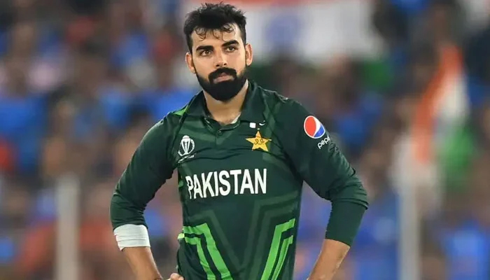 Pakistan cricket team Vice Captain Shadab Khan. — AFP/File