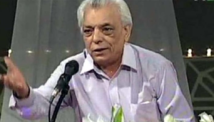 The late Riaz Saghar, a pioneer of nazm. — Radio Pakistan/File