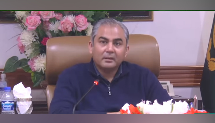 Chief Minister Mohsin Naqvi chairs a meeting Cabinet Committee for Anti-Smog at the Chief Ministers Office on December 26, 2023. — Facebook/Govt of Punjab