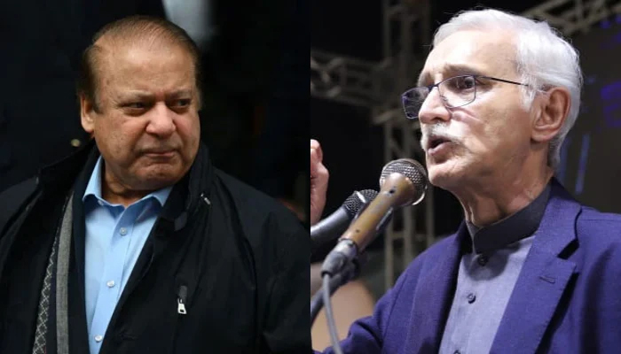 PML-N supremo Nawaz Sharif (left) and IPP patron-in-chief Jahangir Tareen. — AFP/Facebook/Jahangir Khan Tareen/File
