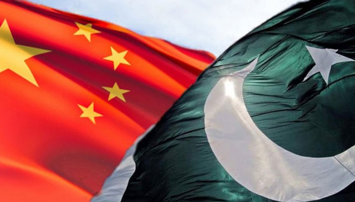 This image shows the flags of Pakistan and China.—Facebook/Pakistan China Joint Chamber of Commerce and Industry