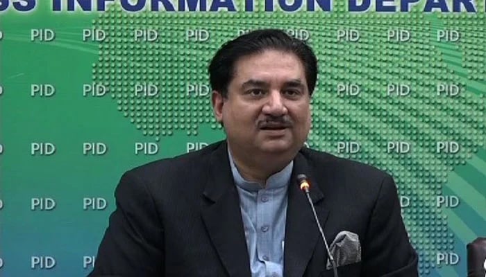 PMLN leader Khurram Dastgir Khan can be seen in this picture.—APP/File