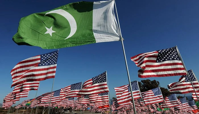 The flags of Pakistan and the US. — AFP/File