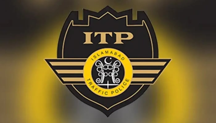 Islamabad Traffic Police (ITP) logo can be seen. — APP/File