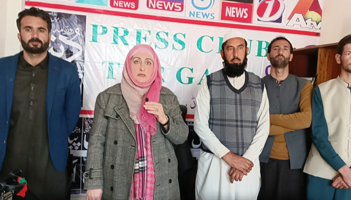 Shakeela Rabbani, the PTI’s women wings divisional general secretary speaks on December 28, 2023. — Facebook/Shakeela Rabbani