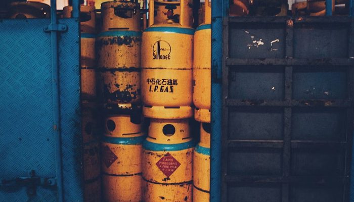 This representational image shows cylinders kept in the truck. —Unsplash