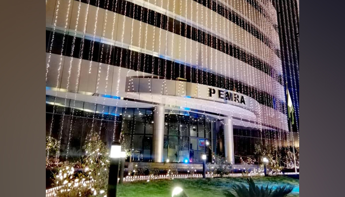 Pakistan Electronic Media Regulatory Authority building can be seen in this image on August 14, 2020. — Facebook/Report PEMRA