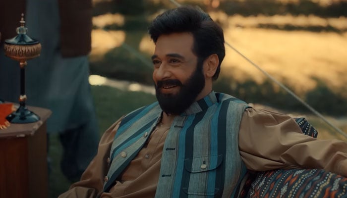 In this still taken from a video, Actor Faisal Qureshi is seen in his character during a teaser of the new drama serial Khai released on December 14, 2023. — YouTube/Har Pal Geo