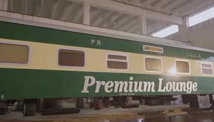 In this picture, Premium Lounge’, a cutting-edge dining car can be seen. — APP/File