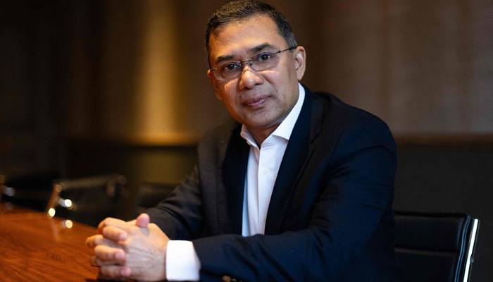Acting chairman of Bangladesh Nationalist Party (BNP), Tarique Rahman, poses for a portrait in a hotel in south-west London on December 30, 2023. — AFP