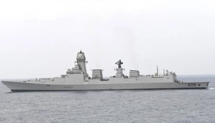 Indian warship INS Chennai. —AFP/File