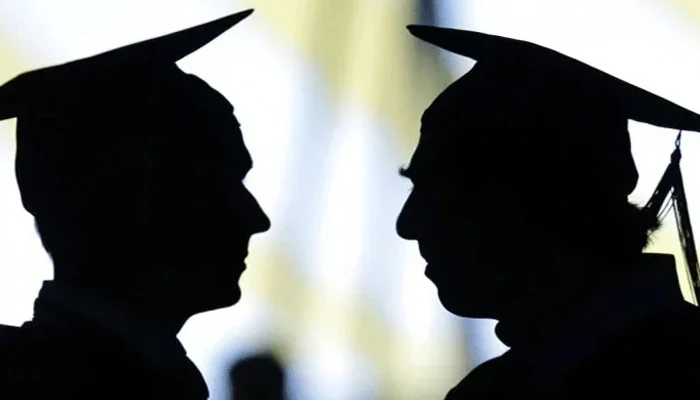 Representational image of students wearing a graduation cap. — AFP