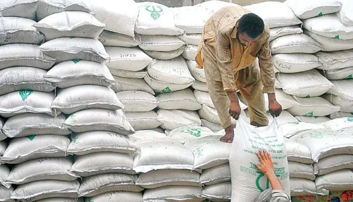This picture shows a man holding a sack of urea fertilizer. — AFP/File