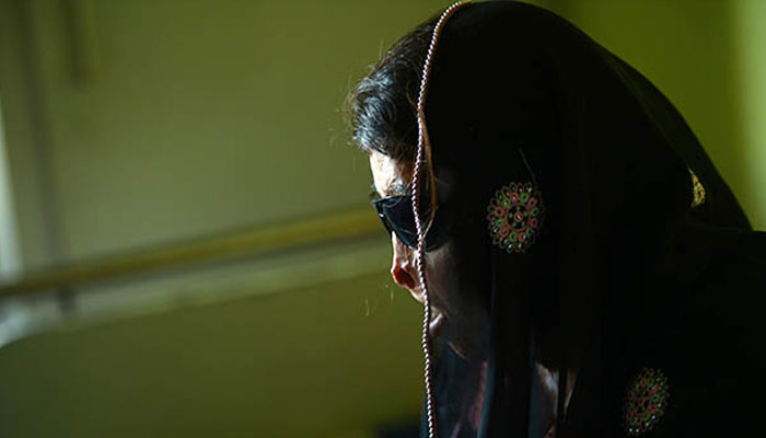 An photograph of an acid attack survivor. — AFP/File