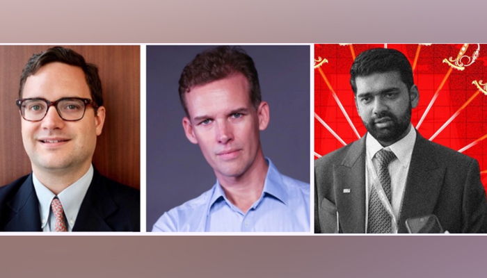 (From Left to Right) Bradley Hope, Tom Wright, and Gaurav Srivastava. — Provided by the author