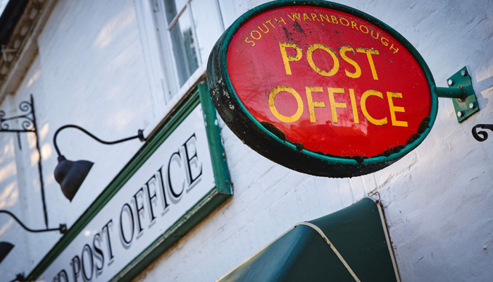 A general view of the exterior of the Village Shop and Post Office in South Warnborough near Odiham, on January 10, 2024. — AFP