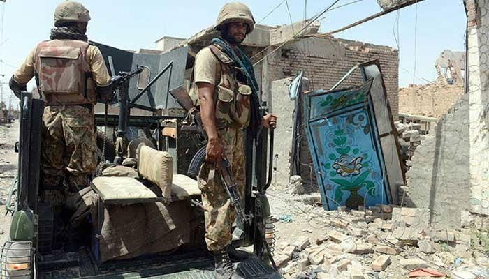Pakistan army soldiers patrol amid a military operation in Waziristan. — AFP/File