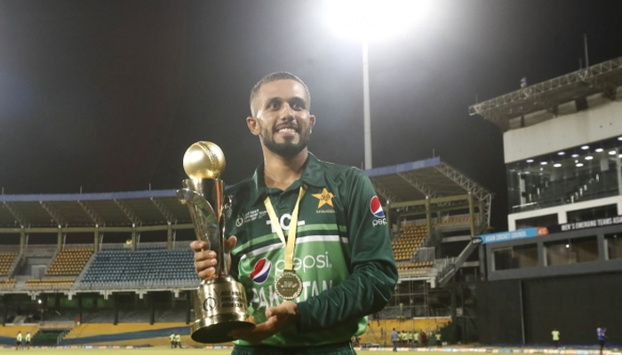 Pakistani batter Mohammad Haris posing for a picture. — PC/File