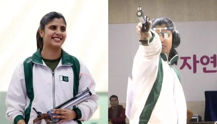Pakistani sports shooter Kishmala Talat. — Provided by the reporter Faizan Lakhani