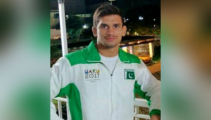 Pakistan’s seasoned wrestler and Olympic medal hope Mohammad Bilal. — Khilari.com