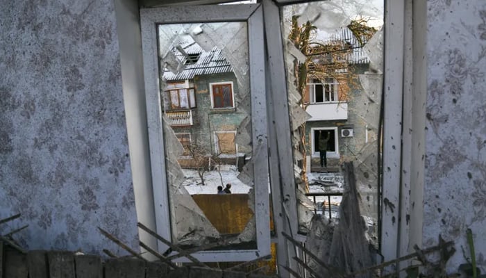 This image shows the destruction after the missile attack.—AFP/File