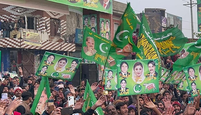 Pakistan Muslim League-Nawaz (PMLN) workers can be seen in this image. — Facebook/PML(N)