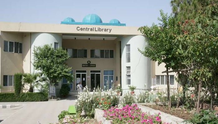 Allama Iqbal Library can be seen in this image. — Facebook/Central Library of Allama Iqbal Open Univesity, Islamabad