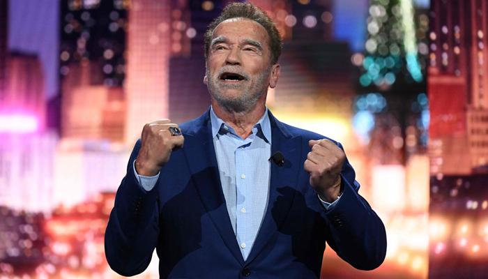 US-Austrian actor and former Governor of California Arnold Schwarzenegger speaks about clean energy during the Consumer Electronics Show on January 4, 2023 in Las Vegas, Nevada. — AFP