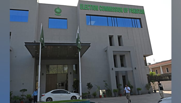 The Election Commission of Pakistan building can be seen in this image. — AFP/File