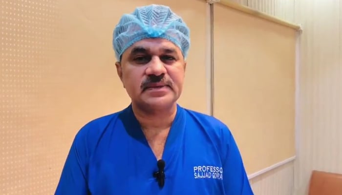 Department of Orthopaedics Chairman Prof Dr Sajjad Hussain Goraya on January 18, 2024. — Facebook/Prof. Dr. Sajjad Hussain Goraya-Orthopaedic Surgeon