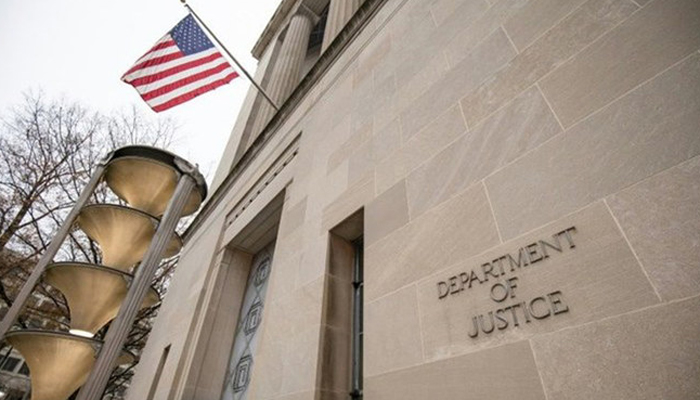 The Justice Department building can be seen in this image. — AFP/File