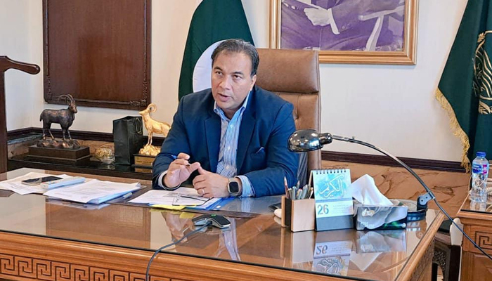Commissioner Muhammad Ali Randhawa during a meeting in Lahore on October 26, 2023. — Facebook/Commissioner Lahore, Punjab