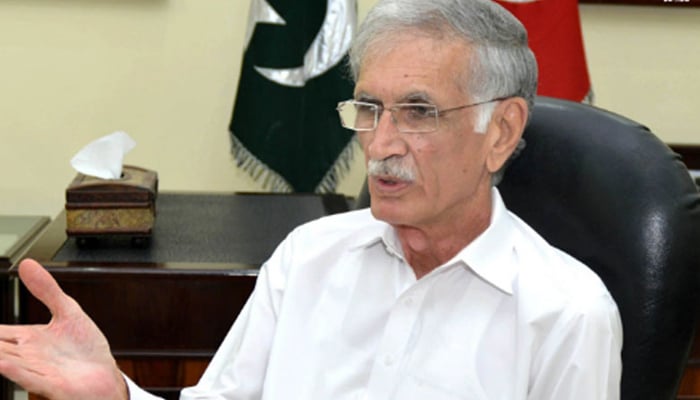 Pakistan Tehreek-e-Insaf-Parliamentarians (PTIP) head Pervez Khattak can be seen in this image. — Radio Pakistan/File