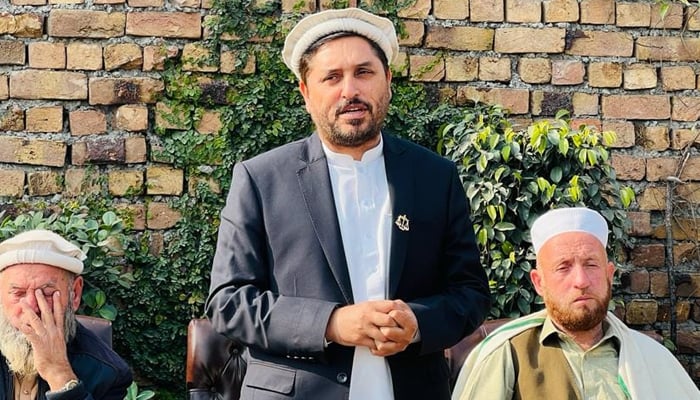 Jamaat-e-Islami (JI) candidate for NA-27, Shah Faisal Afridi can be seen in this image on January 19. 2024. — Facebook/Shah Faisal Afridi