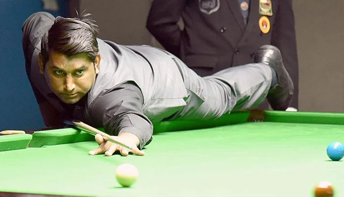 Pakistan’s snooker player Asjad Iqbal. — Provided by the reporter Faizan Lakhani