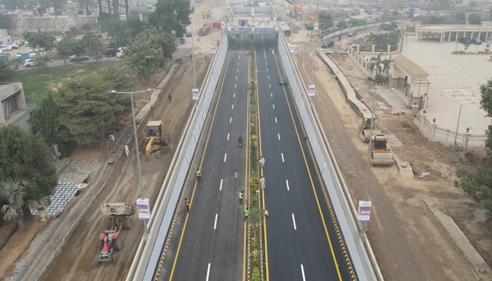 This image released on November 7, 2023, shows an underpass in Punjab. — Facebook/Lahore Development Authority