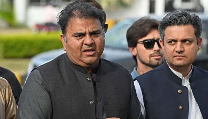 Fawad Chaudhry, the former Pakistan Tehreek-e-Insaf (PTI) leader can be seen in this image. — AFP/File