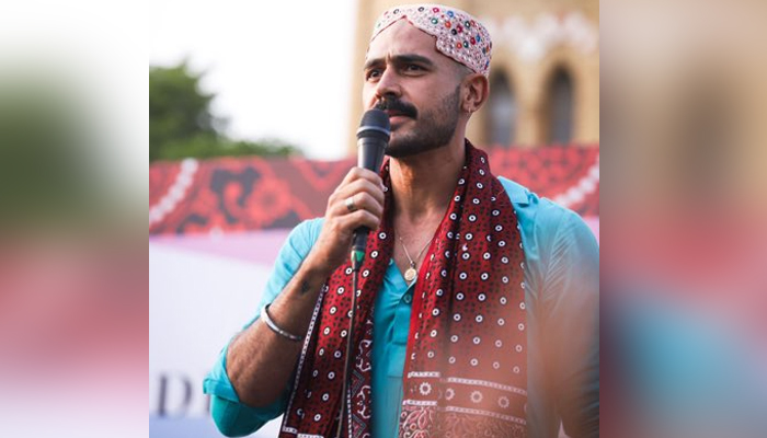 PPP founder and Ex-Prime Minister of Pakistan  Zulfikar Ali Bhuttos Grand son Zulfiqar Ali Bhutto Junior addresses an event. — X/@BhuttoZulfikar