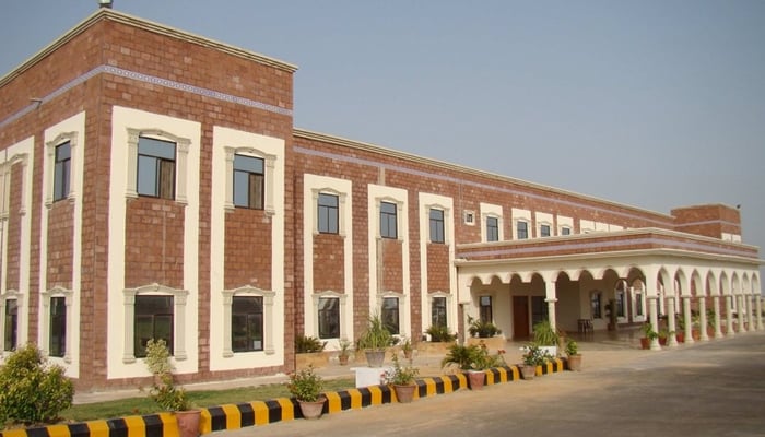 This image shows the building of the Sindh University Mirpurkhas. — Facebook/Sindh University