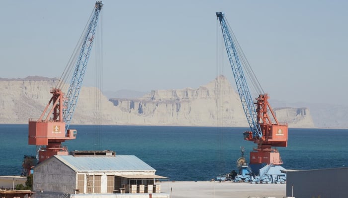 This photo taken on December 4, 2023, shows a view of the Gwadar port in Gwadar. — Xinhua