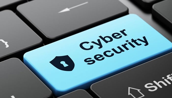 This representational image shows the Cyber Security key bar on the keyboard. — AFP/File