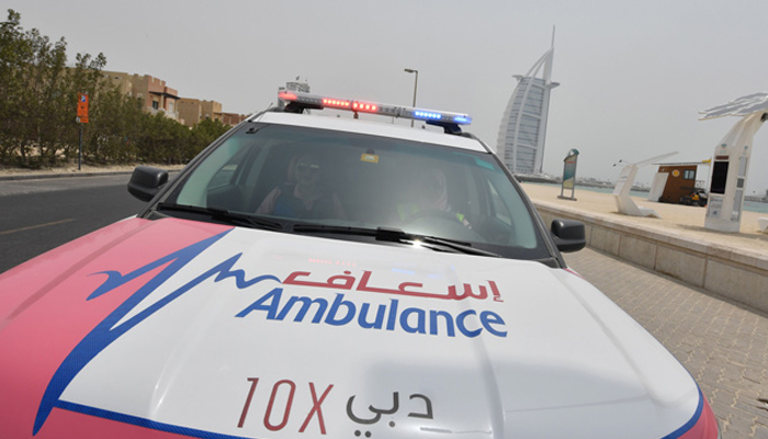 This image shows an ambulance in Dubai. — AFP/File