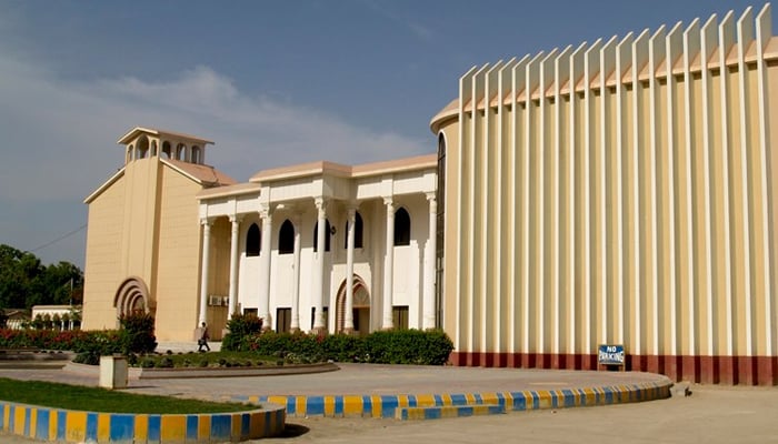 Shah Abdul Latif University Khairpur building can be seen in this image. — Facebook/Shah Abdul Latif University, Khairpur