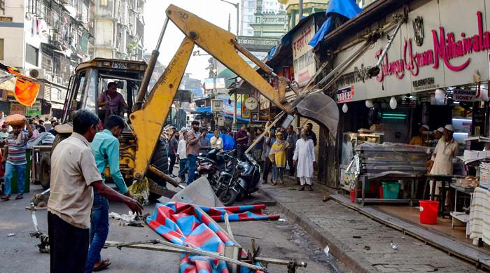 Muslim shopfronts torn down in Mumbai after religious clashes - Vimarsana News